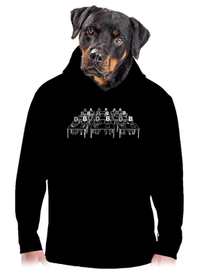 Cimrman: Debil, blbeček pánska mikina klokanka Black