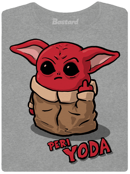 Peri Yoda dámske tričko Dark Gray Melange