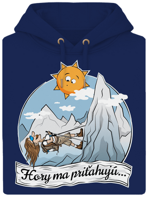 Hory ma priťahujú unisex mikina premium Navy