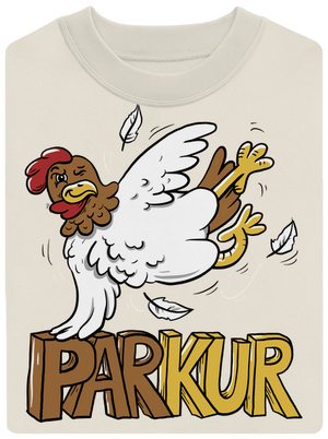 Parkur unisex mikina bez kapucne Off White