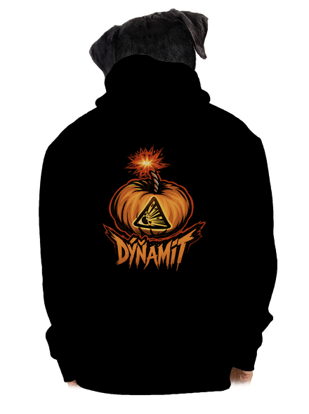 Dýňamit pánska mikina na zips Black