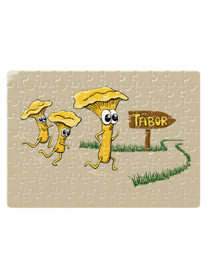 Beží líšky k táboru puzzle White