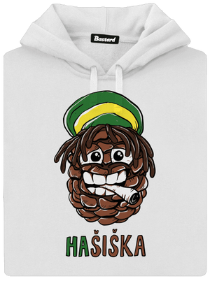 Hašiška dámska mikina klokanka White