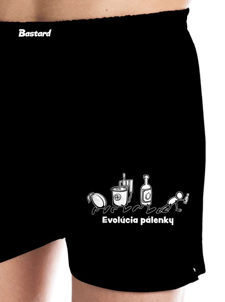 Evolúcia pálenky pánske trenky Black
