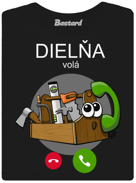 Dielňa volá dámske tričko Black