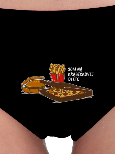 Krabičková diéta dámske nohavičky Black
