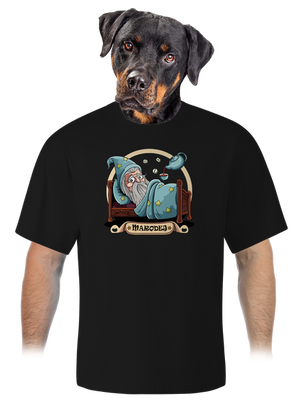 Marodej unisex tričko oversized Black