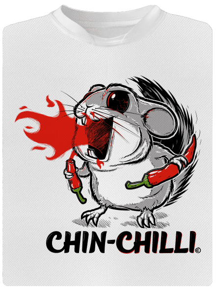 Chinchilli pánske športové tričko White