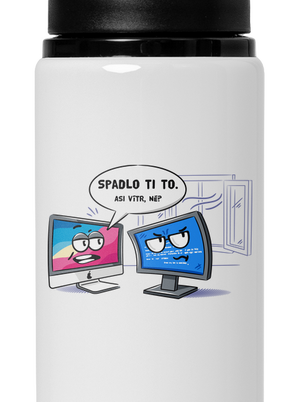 Mac vs. Windows flaša na vodu White