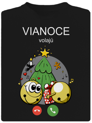 Vianoce volajú detské športové tričko Black