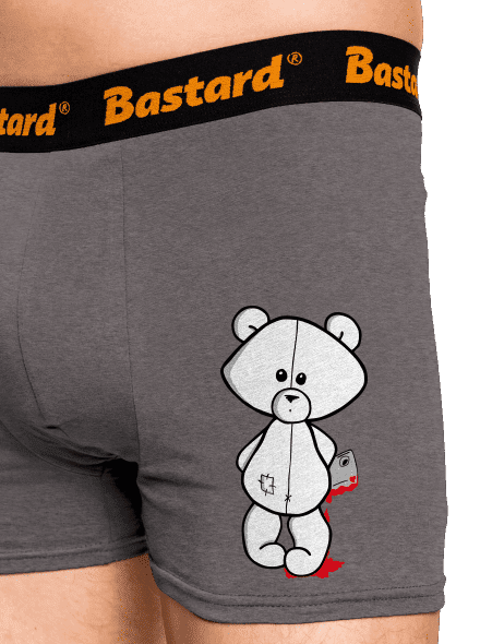 Méďa zabijak boxerky Gray Melange