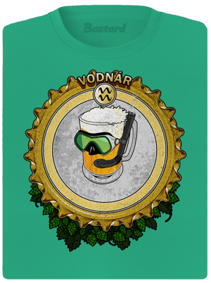 Pivný horoskop: Vodnár dámske športové tričko Mint Mal