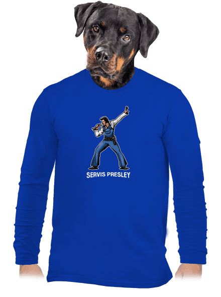 Servis Presley pánske dlhý rukáv Royal Blue