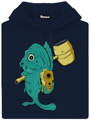 Posledná štedrovečerná pánska mikina klokanka Navy