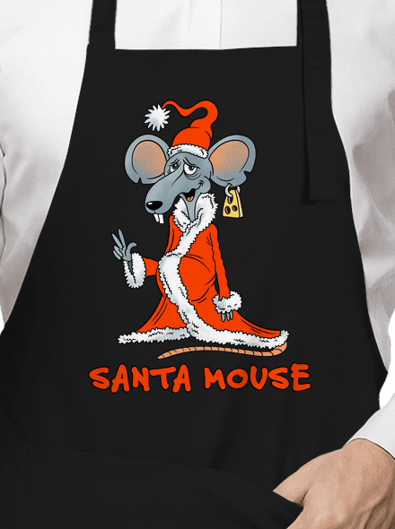 Santa mouse zástera Black