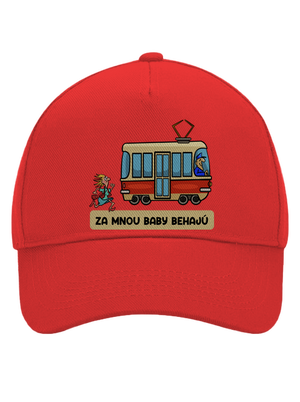 Za mnou baby behajú šiltovka baseballka Classic Red
