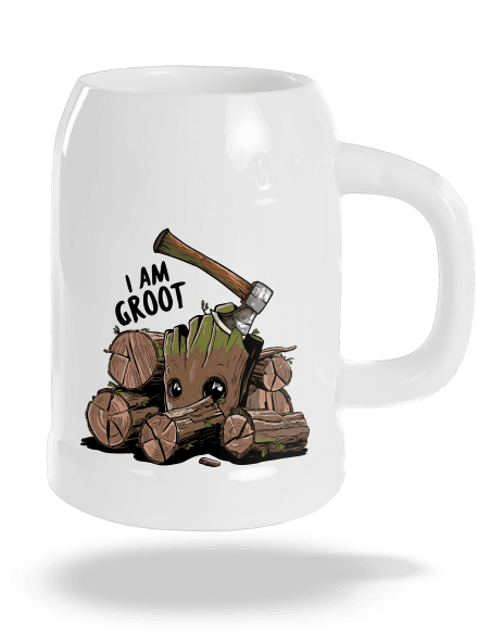 I Am Groot polliter White