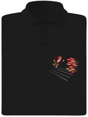 Zľavy! pánska polokošeľa Black