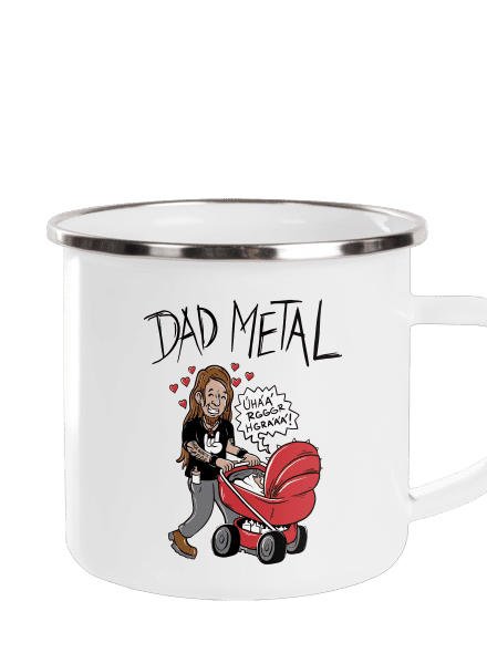 Dad metal plecháčik White