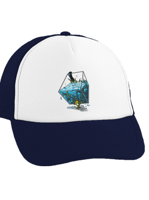 Migrujúca rybka šiltovka truckerka French Navy cap