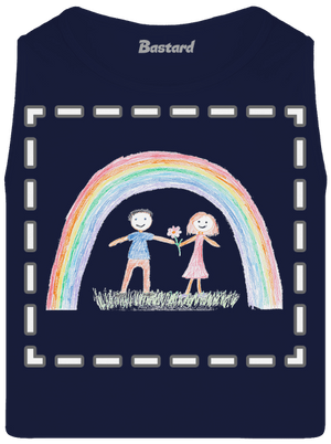 Detské kresby - Nahraj vlastnú pánske tielko French Navy