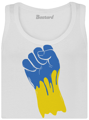 Ukrajina - Ruka dámske tielko klasické White