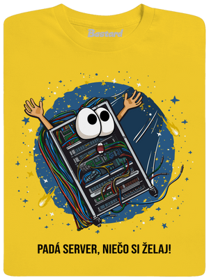 Padá server pánske tričko Gold