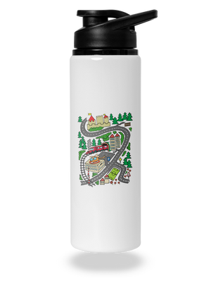 Cesta flaša na vodu White