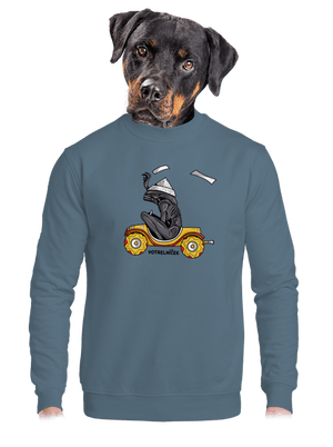 Votrelníček unisex mikina bez kapucne Nordic Blue