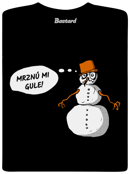 Mrznú mi gule pánske dlhý rukáv Black