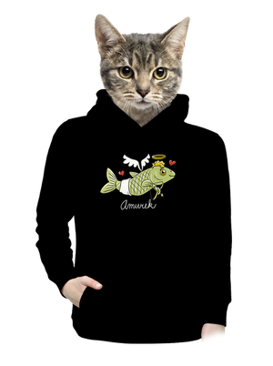 dámska mikina klokanka