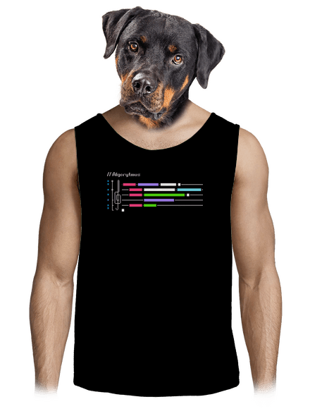 Algorytmus pánske tielko Black