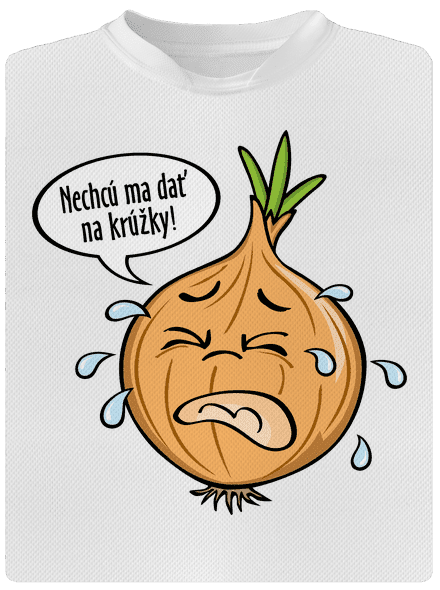 Cibuľa na krúžky detské športové tričko White
