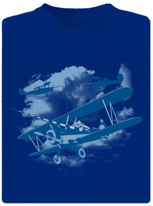 Rytieri nebies pánske športové tričko Royal Blue Mal