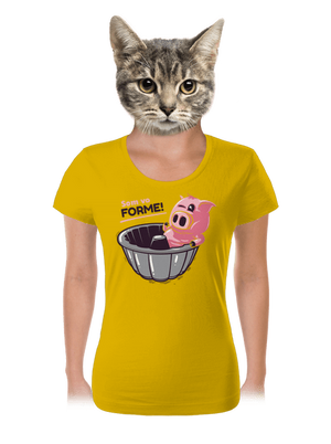 Vo forme dámske tričko Yellow