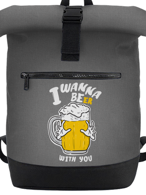 I wanna beer batoh Grey Marl