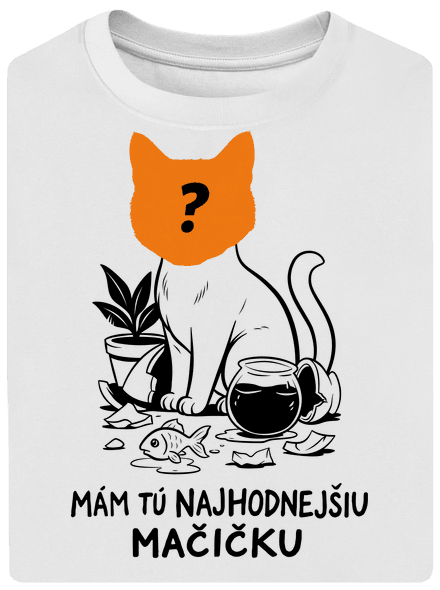 Mám najhodnejšiu mačičku unisex tričko oversized White