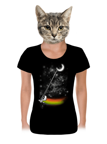 Unicorn Universe dámske tričko Black