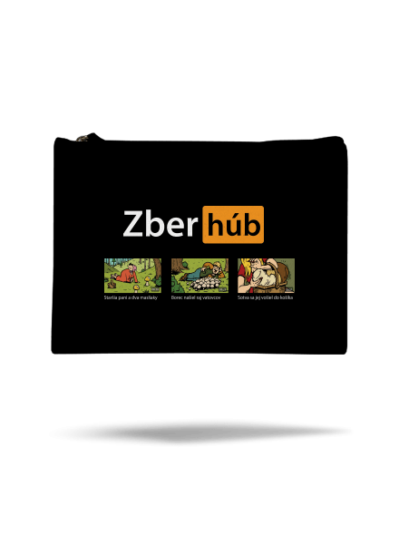 Zber húb taštička Black