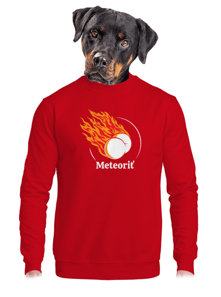 Meteoriť unisex mikina bez kapucne Red