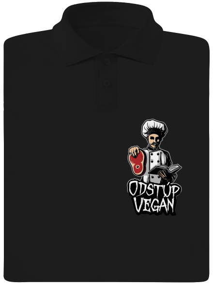 Odstup vegane pánska polokošeľa Black