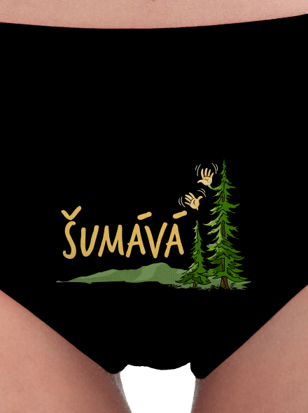 Šumává dámske nohavičky Black