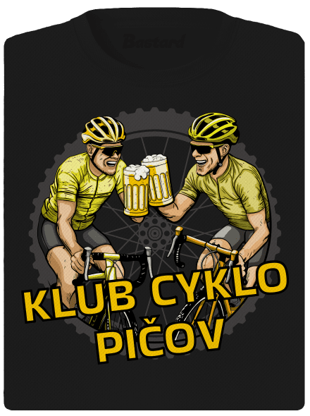 Klub cyklo pičov dámske športové tričko Black