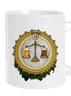 Pivný horoskop: Váha veľký hrnček White