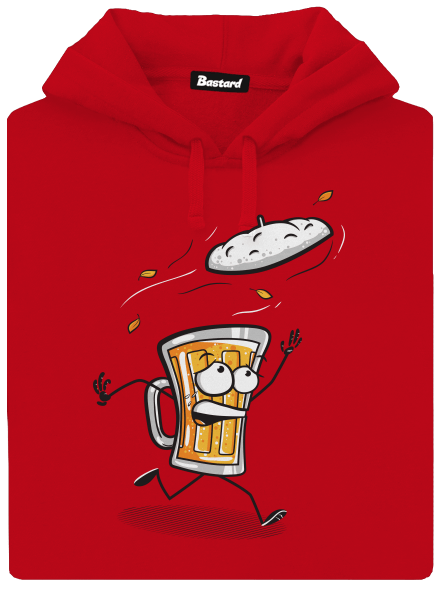 Čiapka pánska mikina klokanka Red