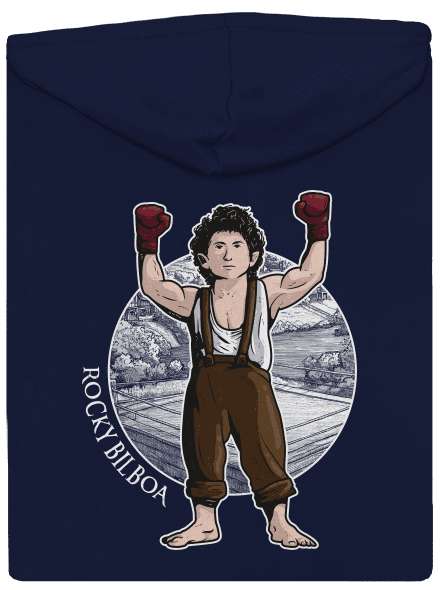 Rocky Bilboa pánska mikina na zips Navy