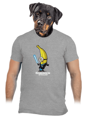 Bananakin Skywalker pánske tričko Sport Grey