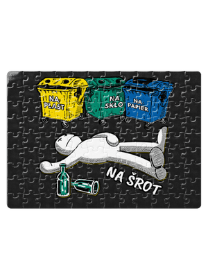 Tříděný odpad puzzle White