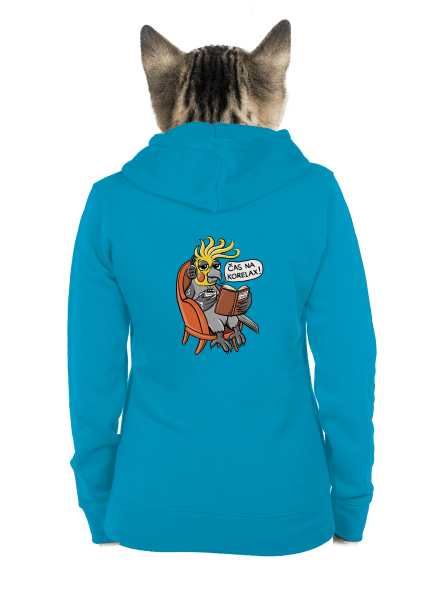 Korelax dámska mikina na zips Blue Atol