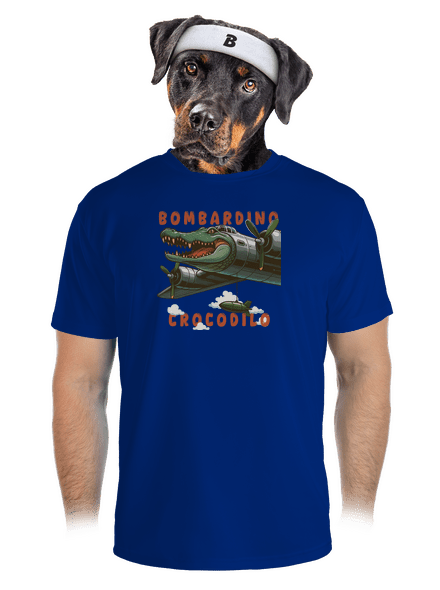 Bombardino Crocodilo – Italian Brainrot pánske športové tričko Royal Blue Mal